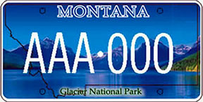 Glacier National ParK Plate